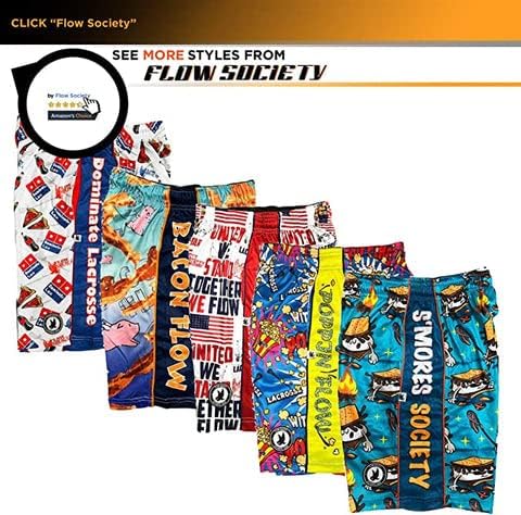 חברת Flow Society Turkey Gobble Boys Lacrosse Shorts | מכנסיים קצרים של בנים | מכנסיים קצרים לקרוס לבנים | מכנסיים קצרים